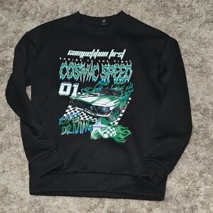 Source Unknown Black Cosmic Speed Men's Sweater